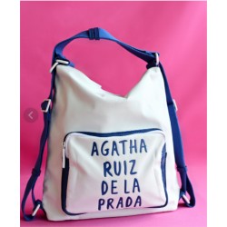 Bolso mochila Agatha azul